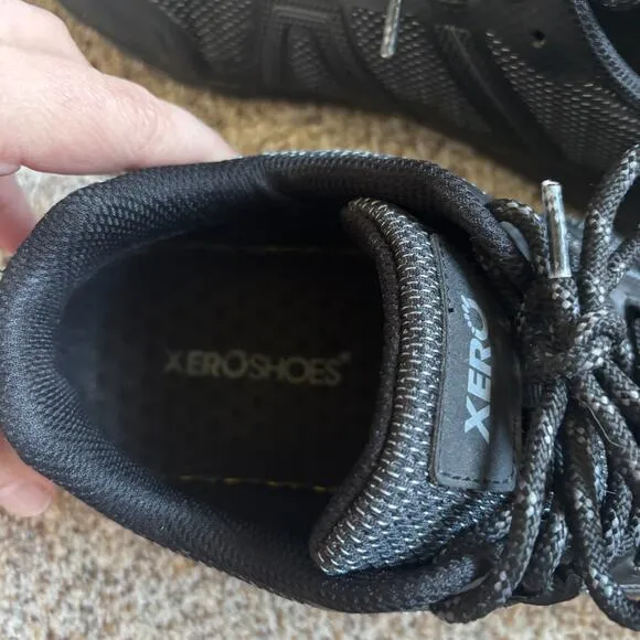 Xero Shoes Men's Size 9 Mesa Trail WP Sneaker Black Slip Resistant Shoes