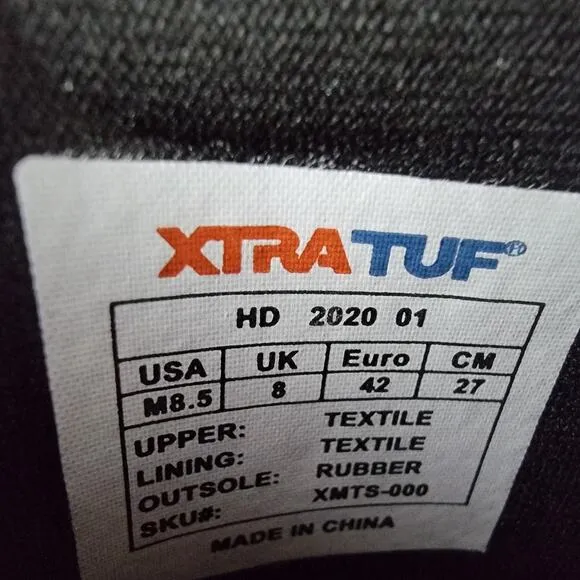 Xtratuf Topwater Slip On Shoes Mens 8.5 Water Oil Slip Abrasion Resistant