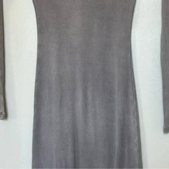Young, Fabulous &amp; Broke Dax Dress - Grey Wash- Size Small