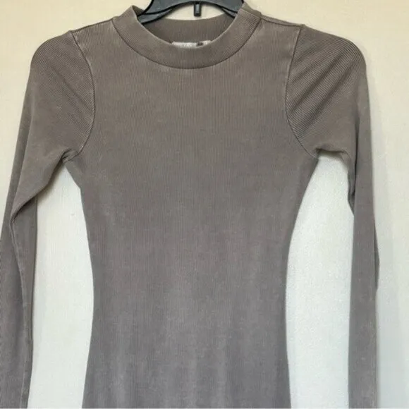 Young, Fabulous &amp; Broke Dax Dress - Grey Wash- Size Small