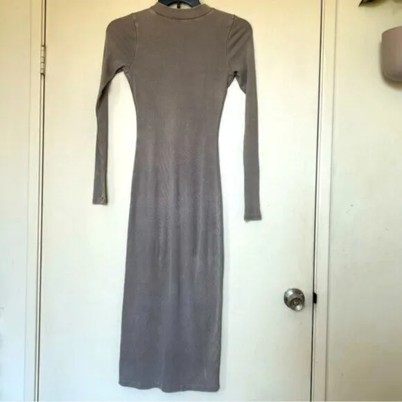 Young, Fabulous &amp; Broke Dax Dress - Grey Wash- Size Small