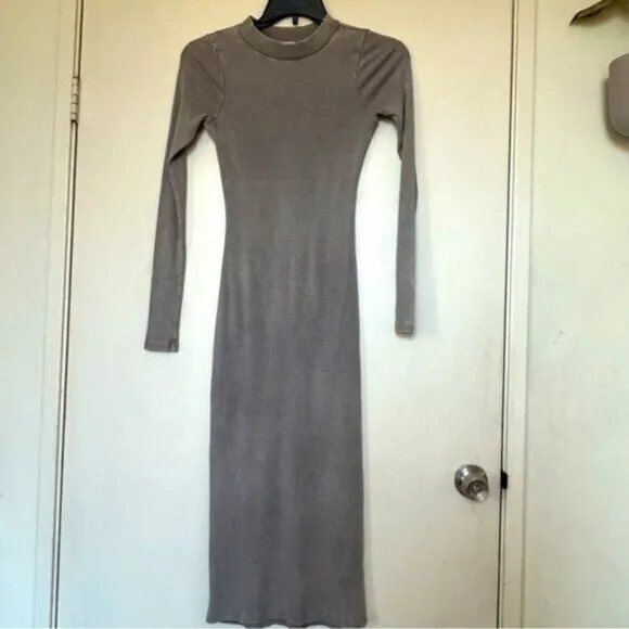 Young, Fabulous &amp; Broke Dax Dress - Grey Wash- Size Small