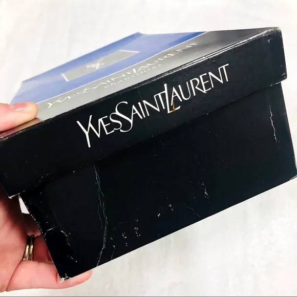 YSL Yves Saint Laurent vintage black patent flats