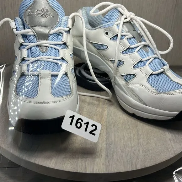 Z-Coil White and Blue Athletic Sneakers Woman’s Size 9