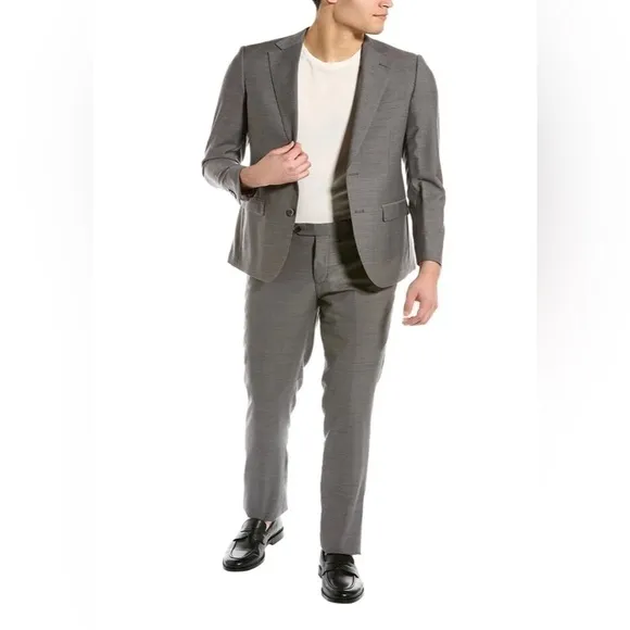 Zanetti Wool Slim Fit Porto Dress Pants