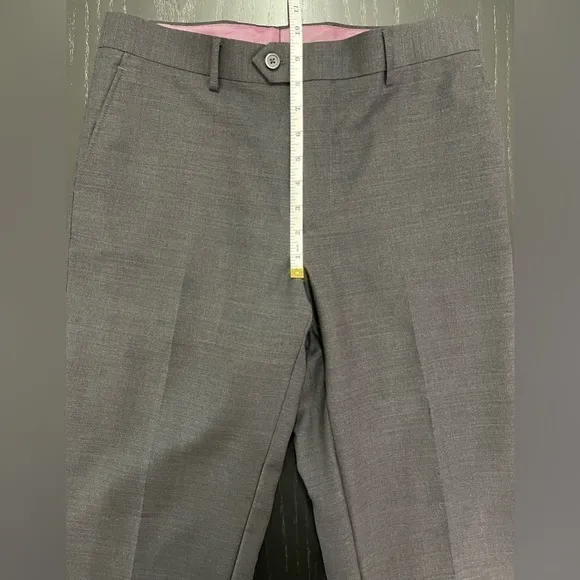 Zanetti Wool Slim Fit Porto Dress Pants