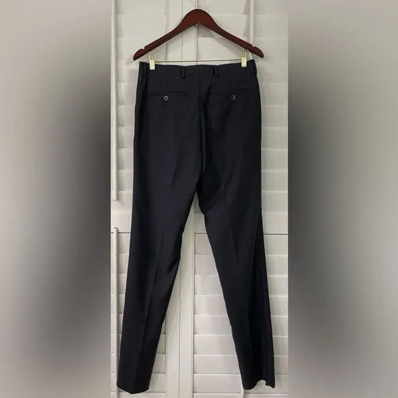 Zanetti Wool Slim Fit Porto Dress Pants