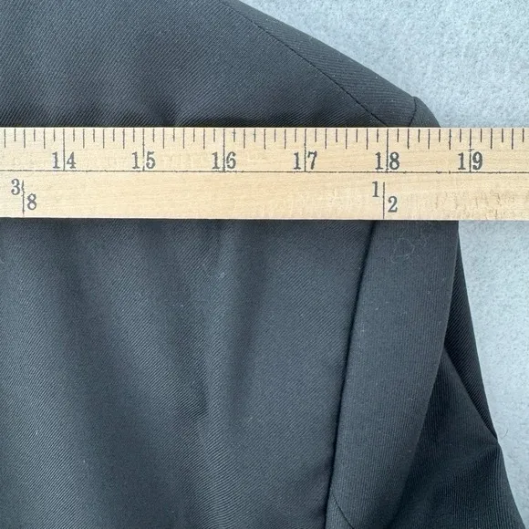 Zara Tuxedo Blazer Mens 42 Black Satin Peak Lapel Slim Fit Dress Jacket NWT