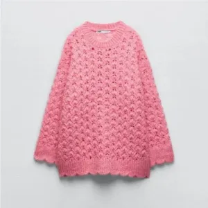 Zara Wool Blend Oversized Chunky Sweater