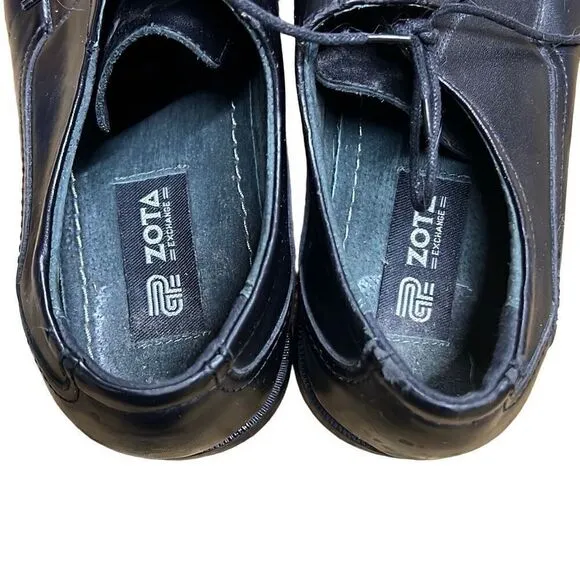 Zota Exchange Men's Black Leather Dress Casual Shoes Size 46