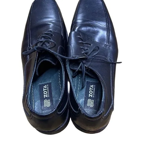 Zota Exchange Men's Black Leather Dress Casual Shoes Size 46